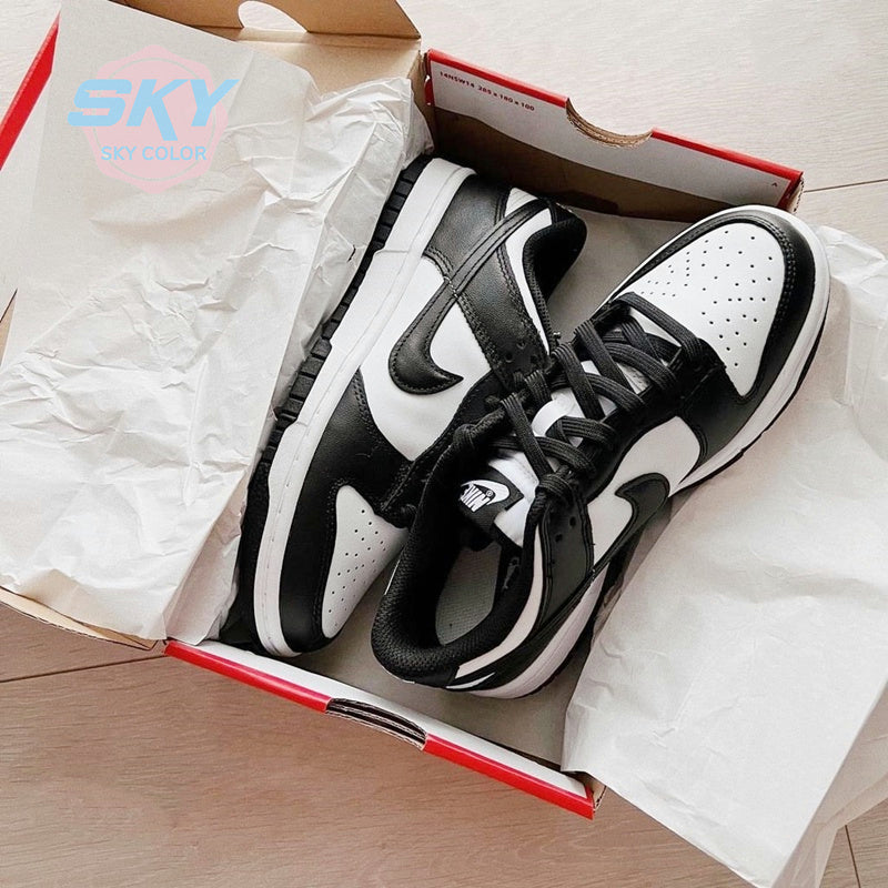 🐼NK Black and White Shoes for Men and Women with Free Socks
