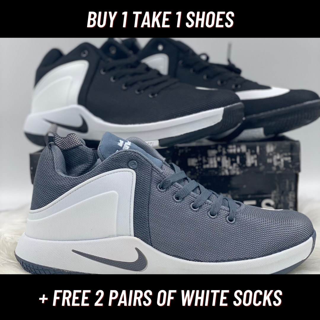 NK Brand New Basketball Shoes For Men with Free Socks